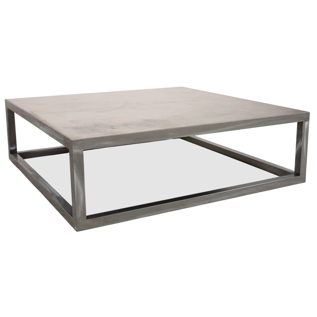Table basse Baxter Infinity métal argenté