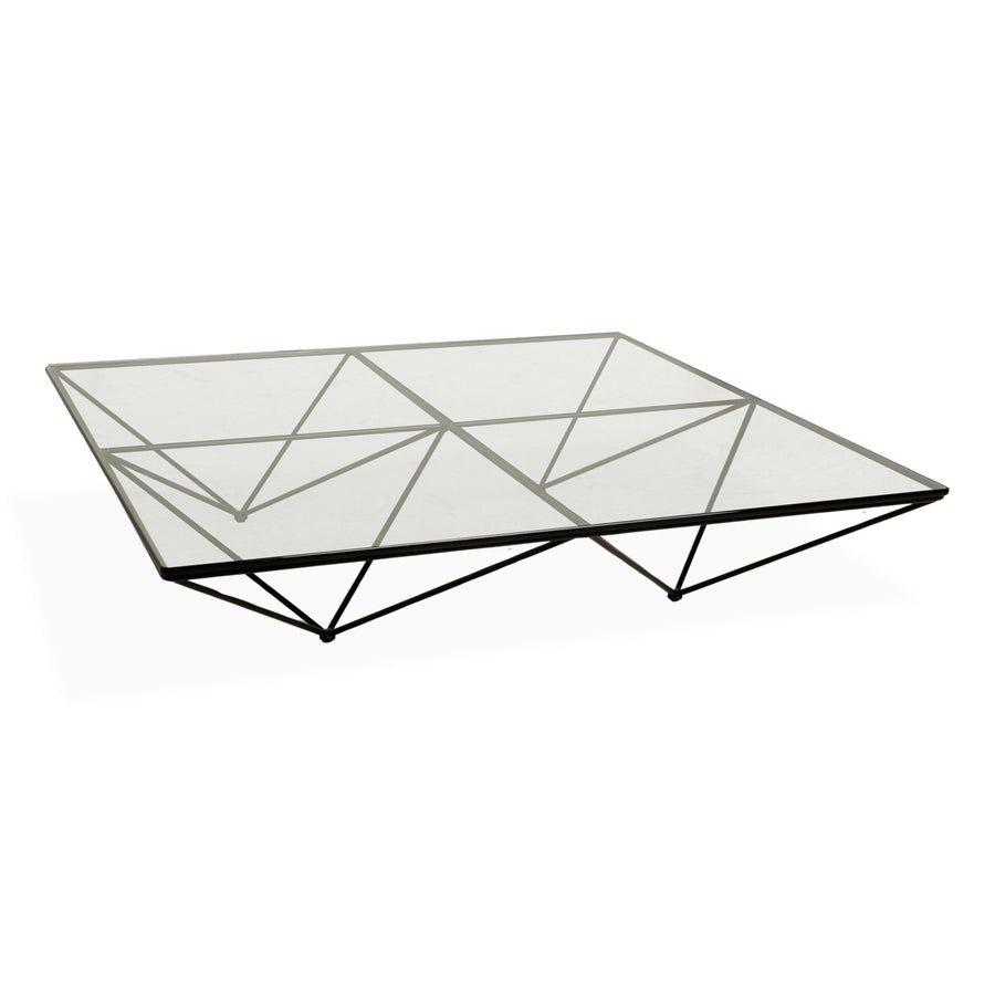 B&B Italia Alanda Glas Couchtisch Schwarz