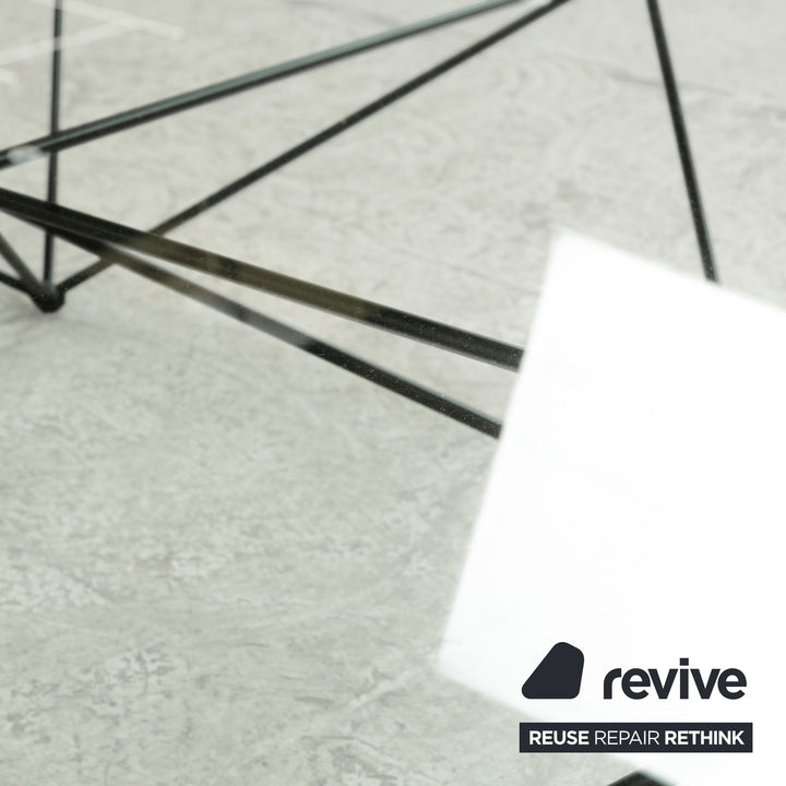 B&B Italia Alanda Glas Couchtisch Schwarz