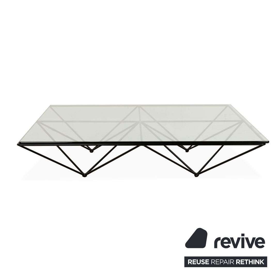 B&B Italia Alanda Glas Couchtisch Schwarz