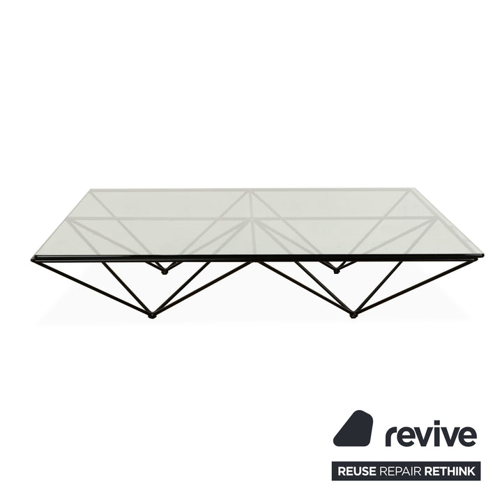 B&B Italia Alanda Glas Couchtisch Schwarz