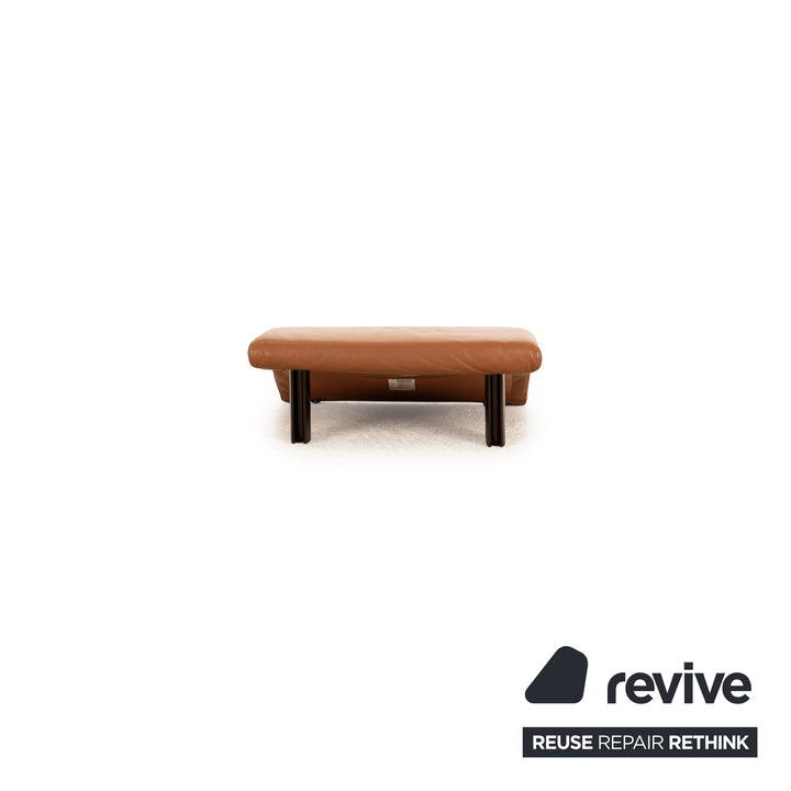 B&amp;B Italia Alanda ensemble de fauteuils en cuir marron fonction manuelle fauteuil tabouret