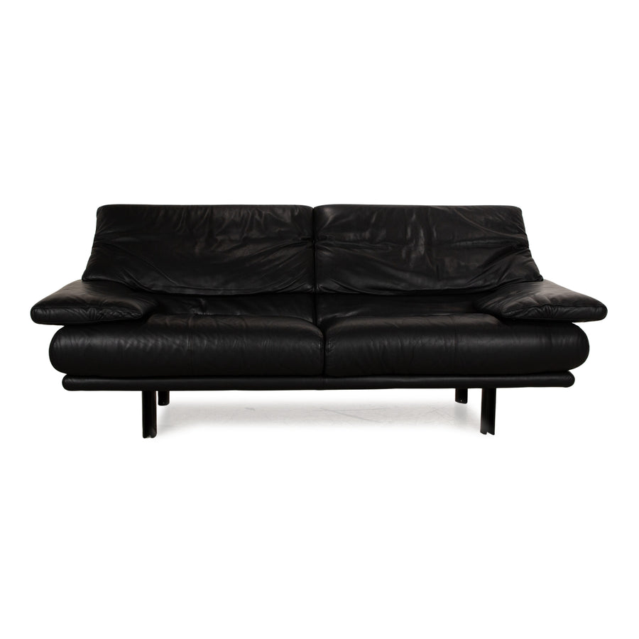 B&amp;B Italia Alanda Canapé 2 Places en Cuir Noir
