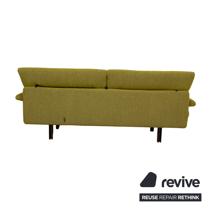 B&B Italia Alanda Stoff Dreisitzer Grün Sofa Couch manuelle Funktion Neubezug