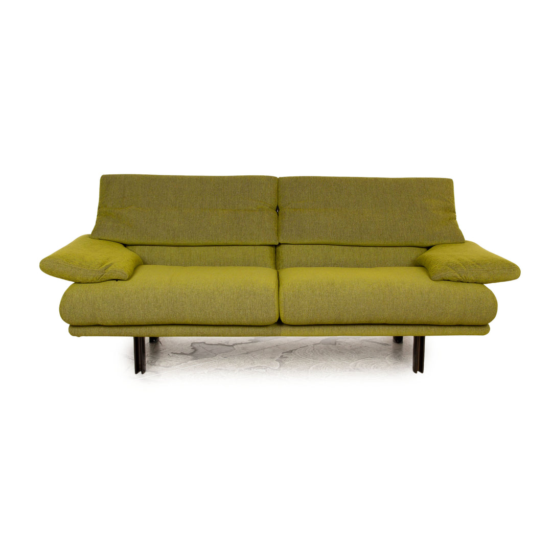 B&B Italia Alanda Stoff Dreisitzer Grün Sofa Couch manuelle Funktion Neubezug