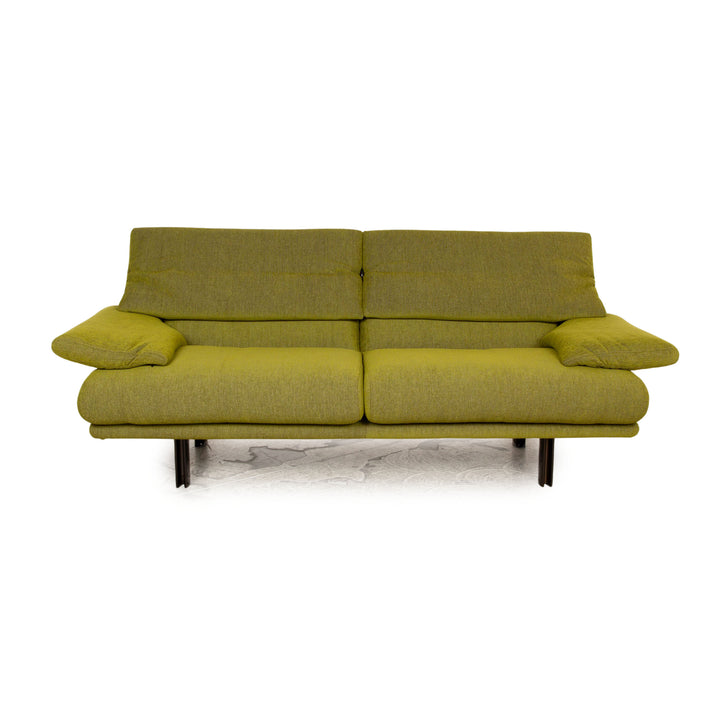 B&B Italia Alanda Stoff Dreisitzer Grün Sofa Couch manuelle Funktion Neubezug