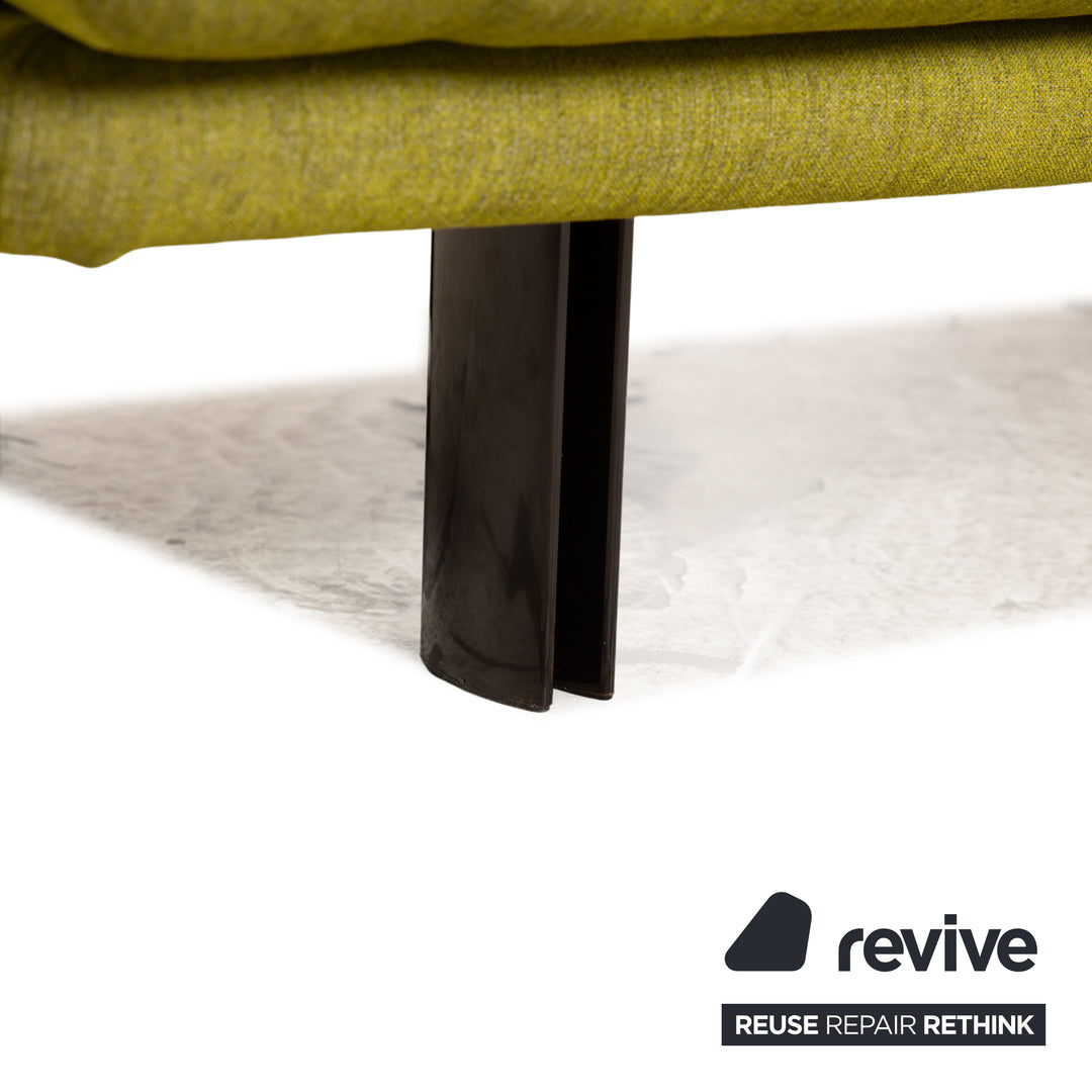 B&amp;B Italia Alanda canapé trois places en tissu vert fonction manuelle