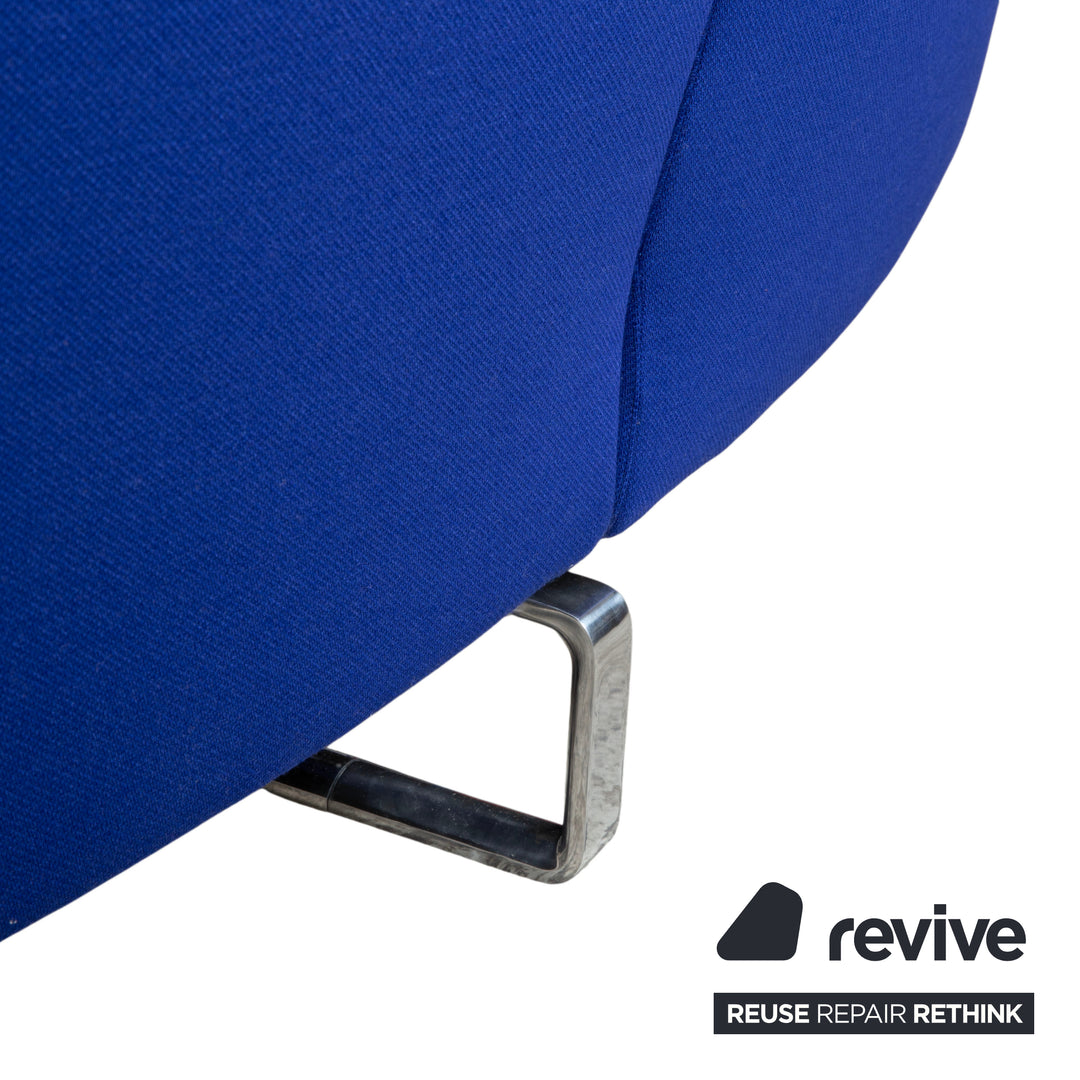B&B Italia Arne Stoff Ecksofa Blau Sofa Couch