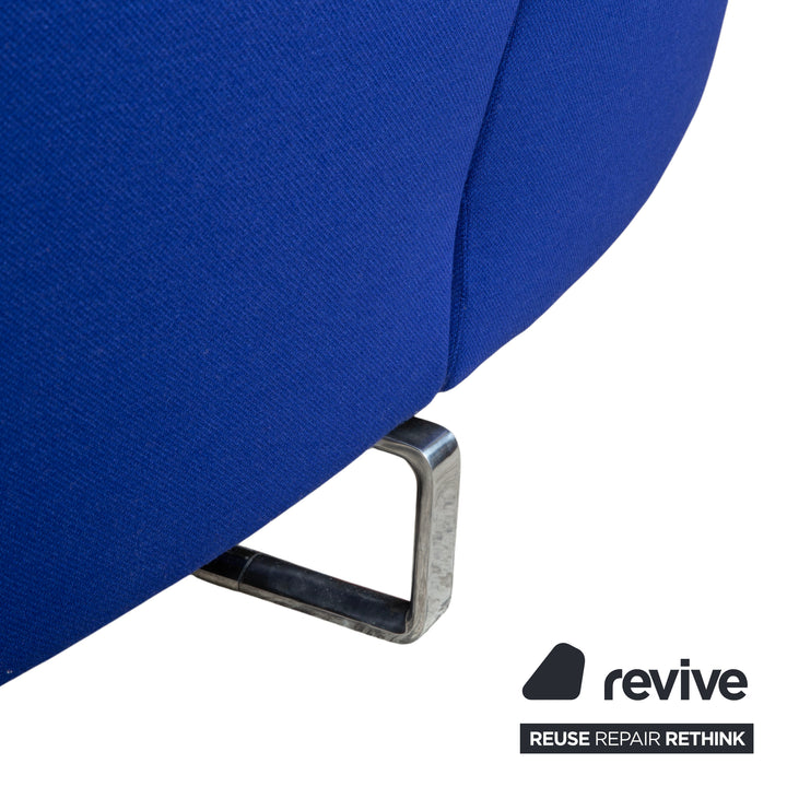 B&B Italia Arne Stoff Ecksofa Blau Sofa Couch