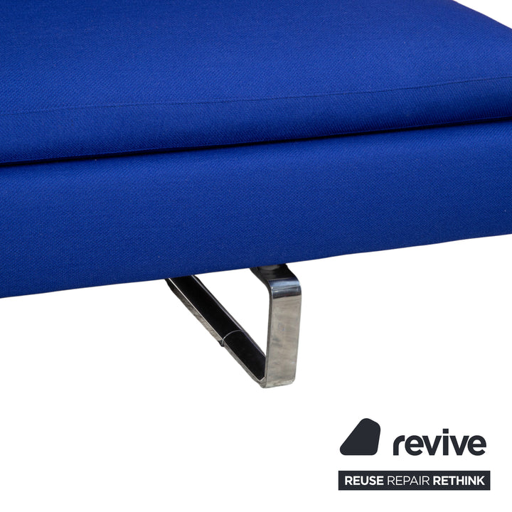 B&B Italia Arne Stoff Ecksofa Blau Sofa Couch