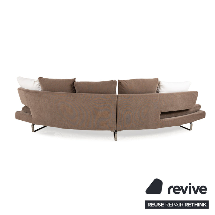 B&amp;B Italia Arne Fabric Corner Sofa Brown Sofa Couch