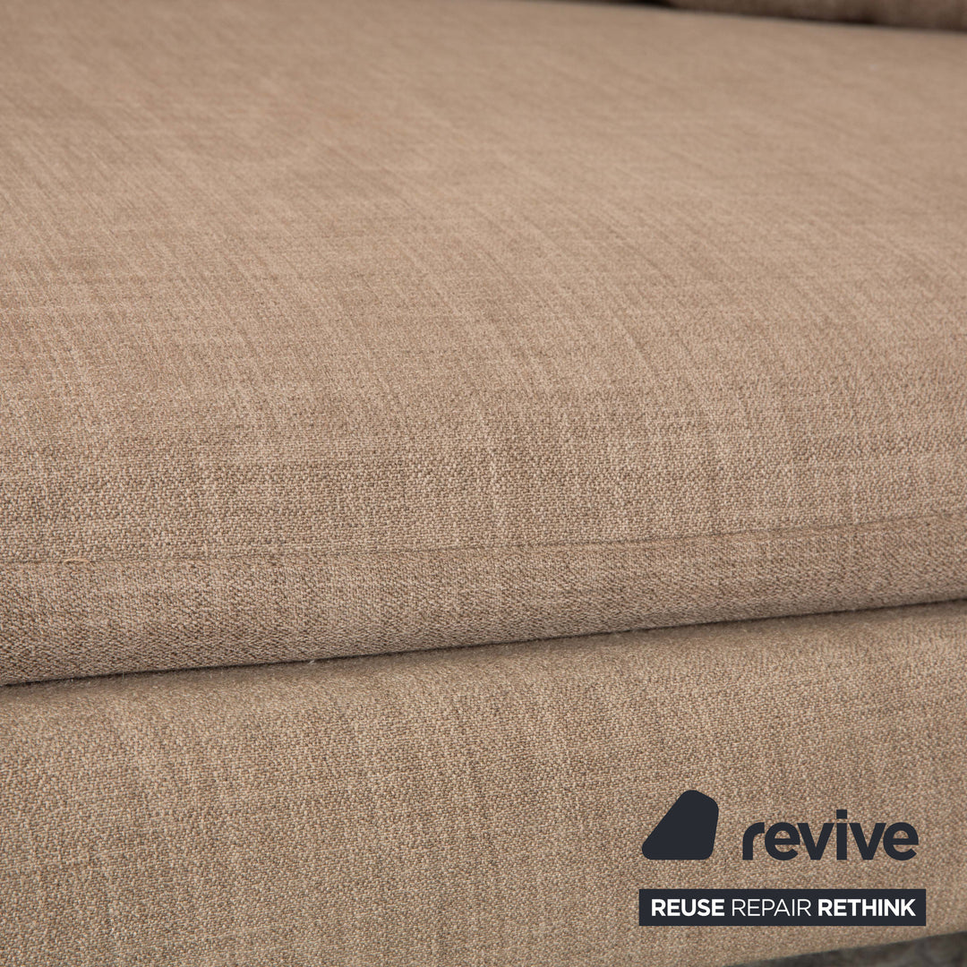 B&B Italia Arne Stoff Ecksofa Grau Beige Braun Taupe Sofa Couch