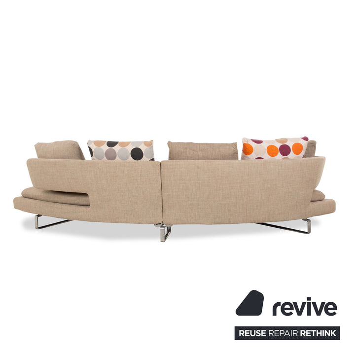 B&B Italia Arne Stoff Ecksofa Grau Beige Braun Taupe Sofa Couch