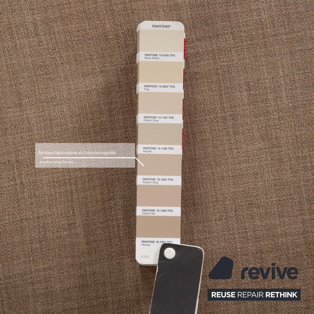 B&B Italia Arne Stoff Ecksofa Grau Beige Braun Taupe Sofa Couch