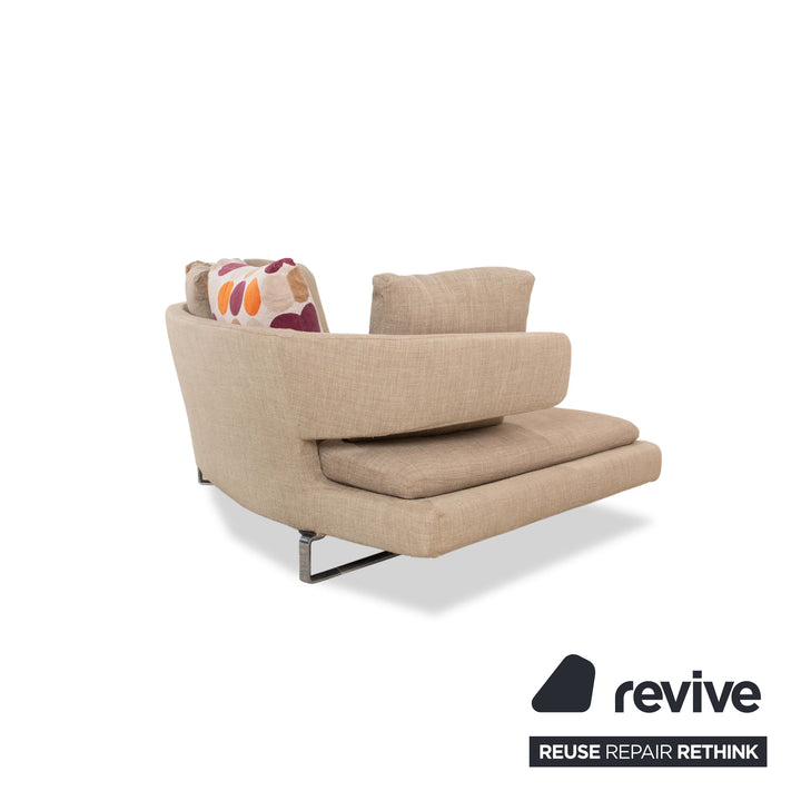 B&B Italia Arne Stoff Ecksofa Grau Beige Braun Taupe Sofa Couch