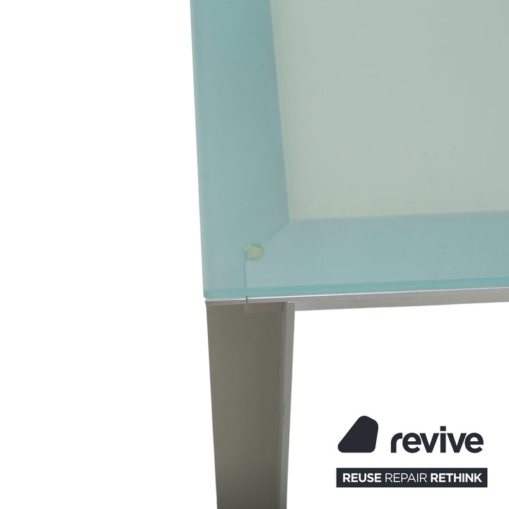 B&B Italia Atavola Glas Satiniert Esstisch Silber