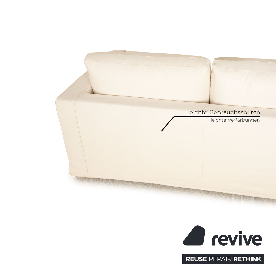 B&B Italia Baisity Stoff Zweisitzer Creme Sofa Couch