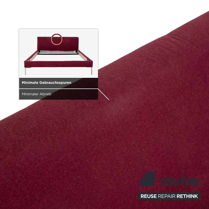 Lit en tissu Charles rouge B&amp;B Italia 160x200