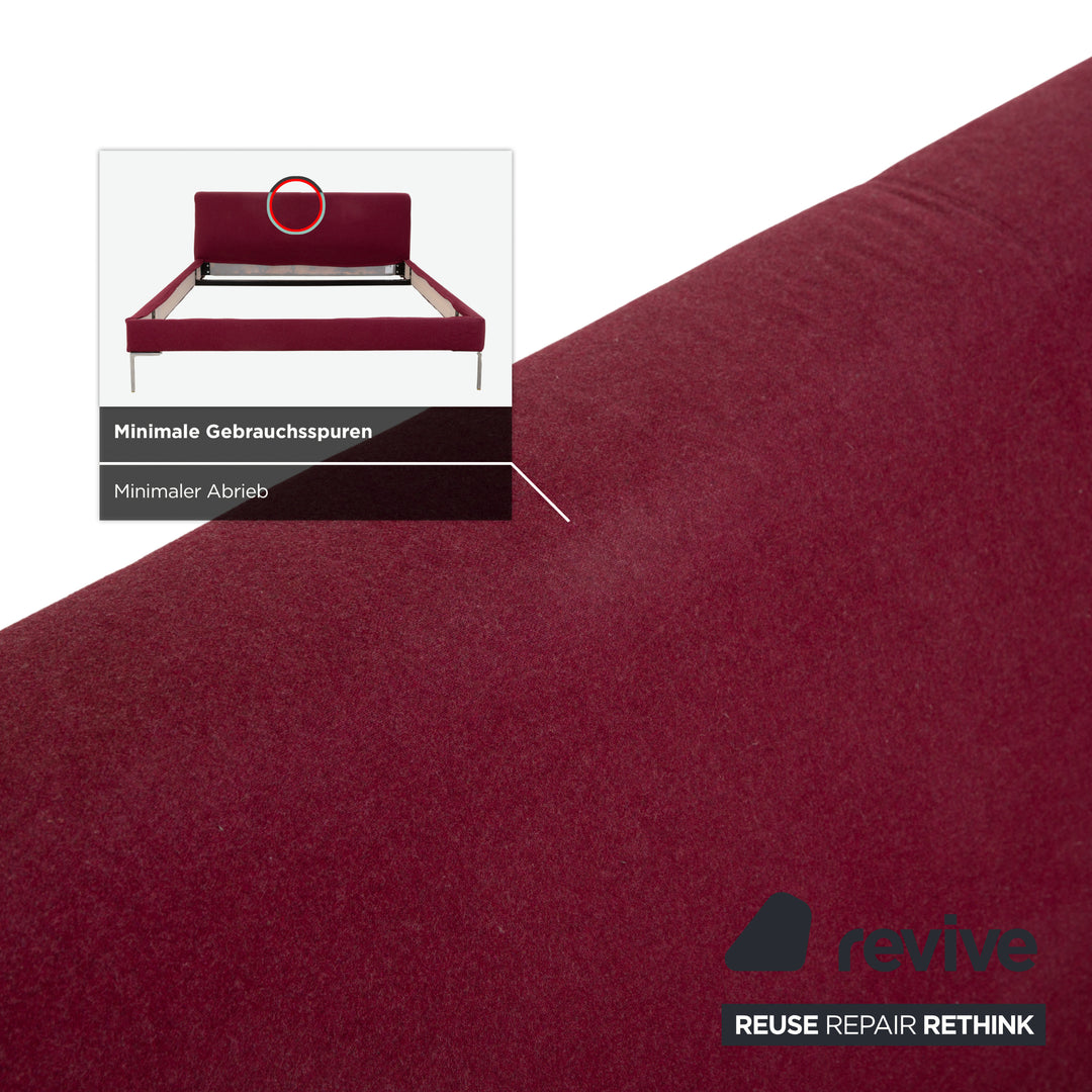 B&amp;B Italia Charles Fabric Bed Red 160x200