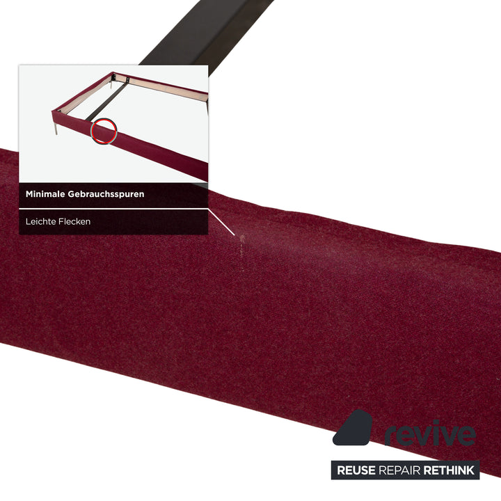 Lit en tissu Charles rouge B&amp;B Italia 160x200