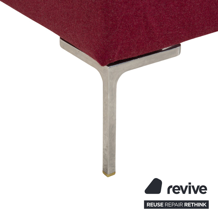 Lit en tissu Charles rouge B&amp;B Italia 160x200