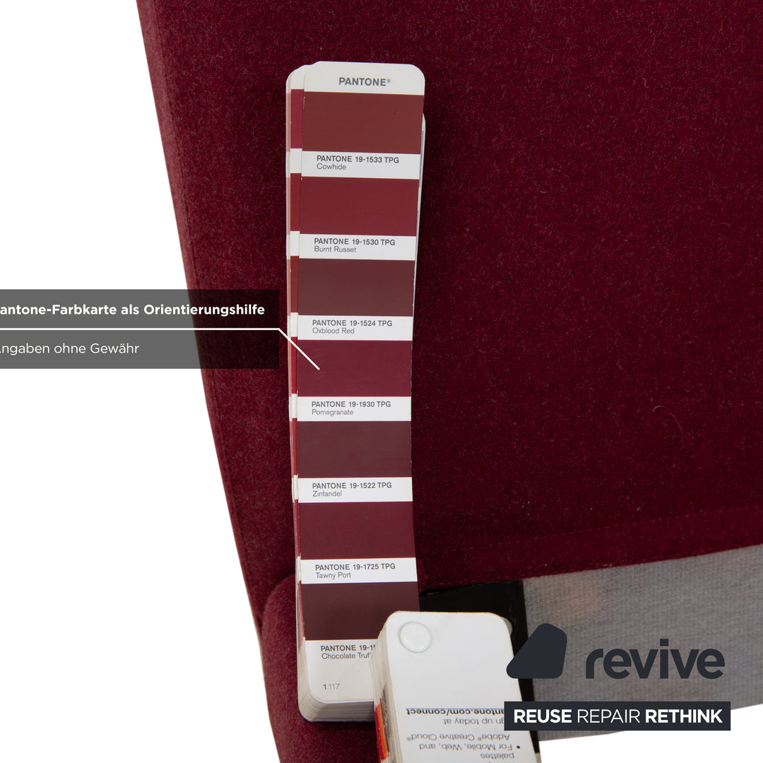 B&amp;B Italia Charles Fabric Bed Red 160x200