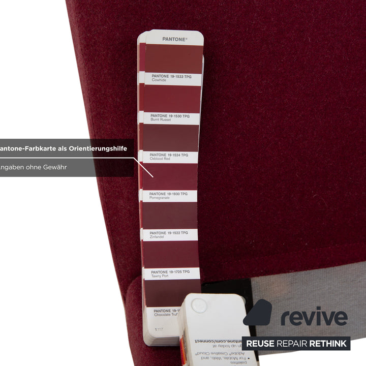 B&amp;B Italia Charles Fabric Bed Red 160x200