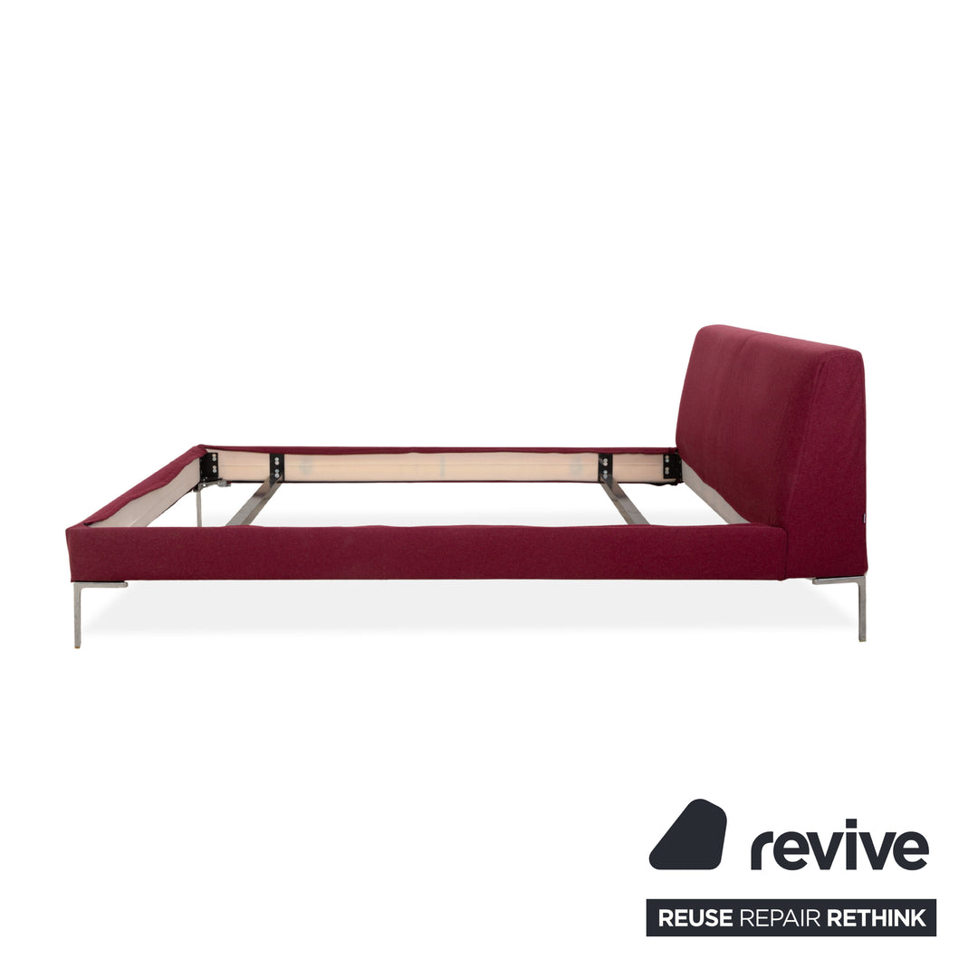 Lit en tissu Charles rouge B&amp;B Italia 160x200