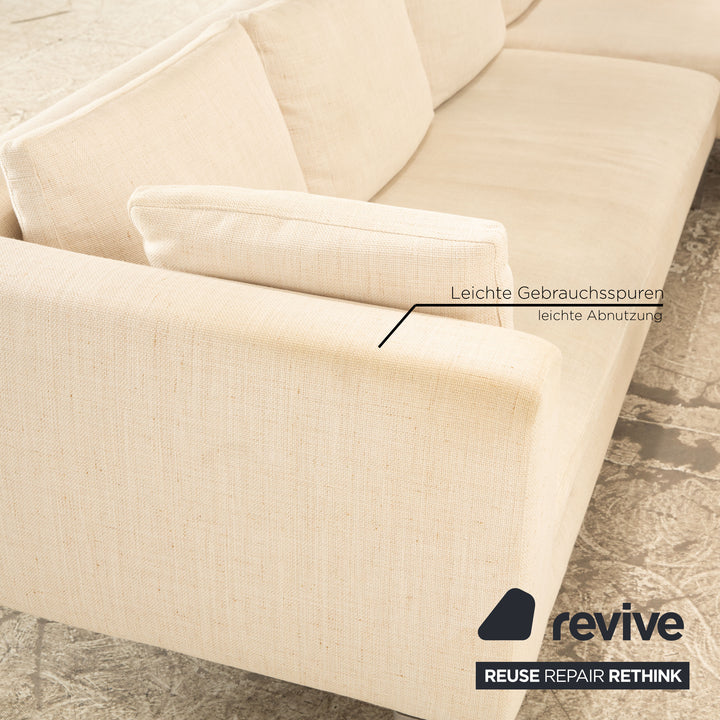 B&amp;B Italia Charles fabric corner sofa beige cream sofa couch chaise longue right