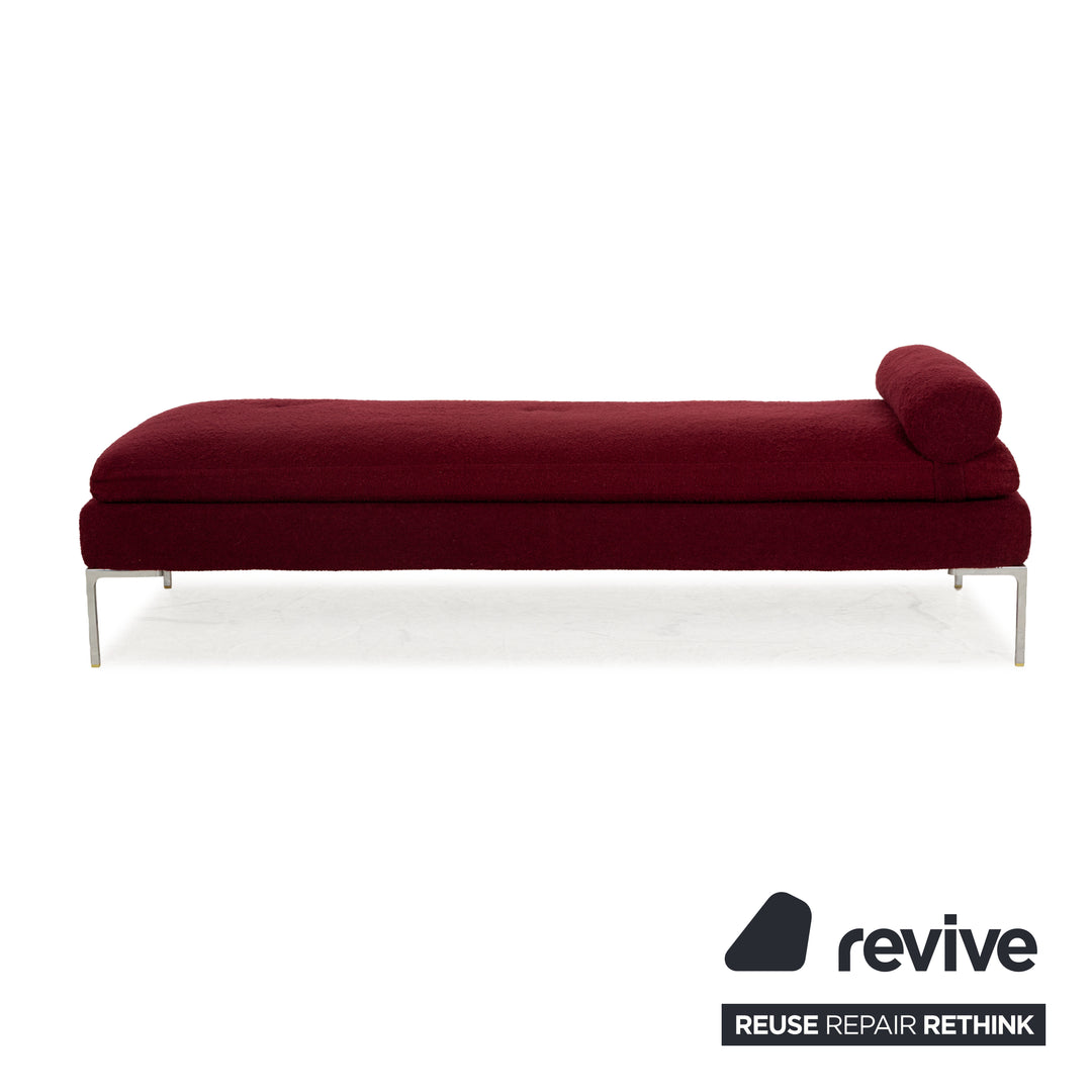 Chaise longue en tissu Charles rouge de B&amp;B Italia