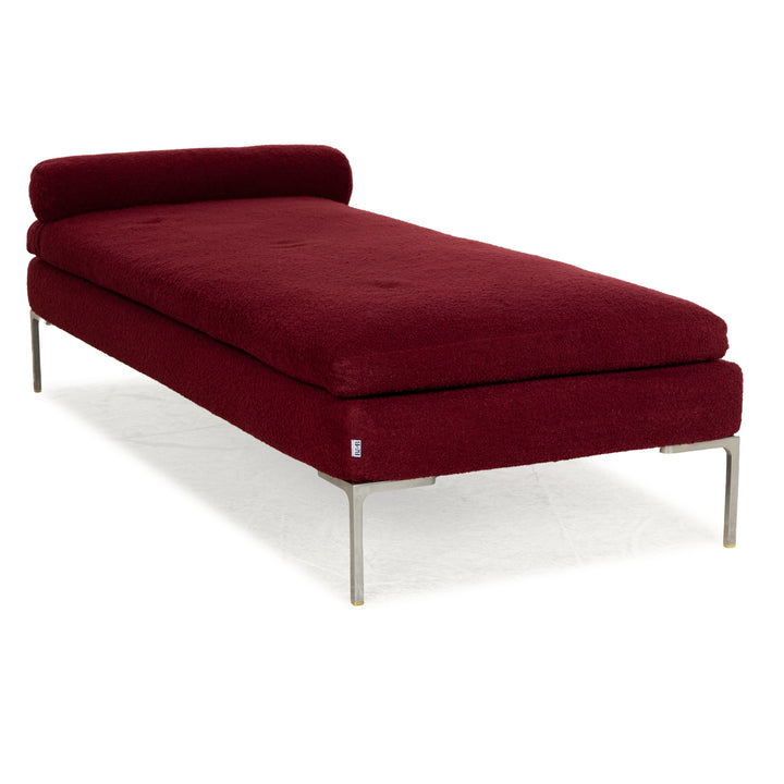 Chaise longue en tissu Charles rouge de B&amp;B Italia