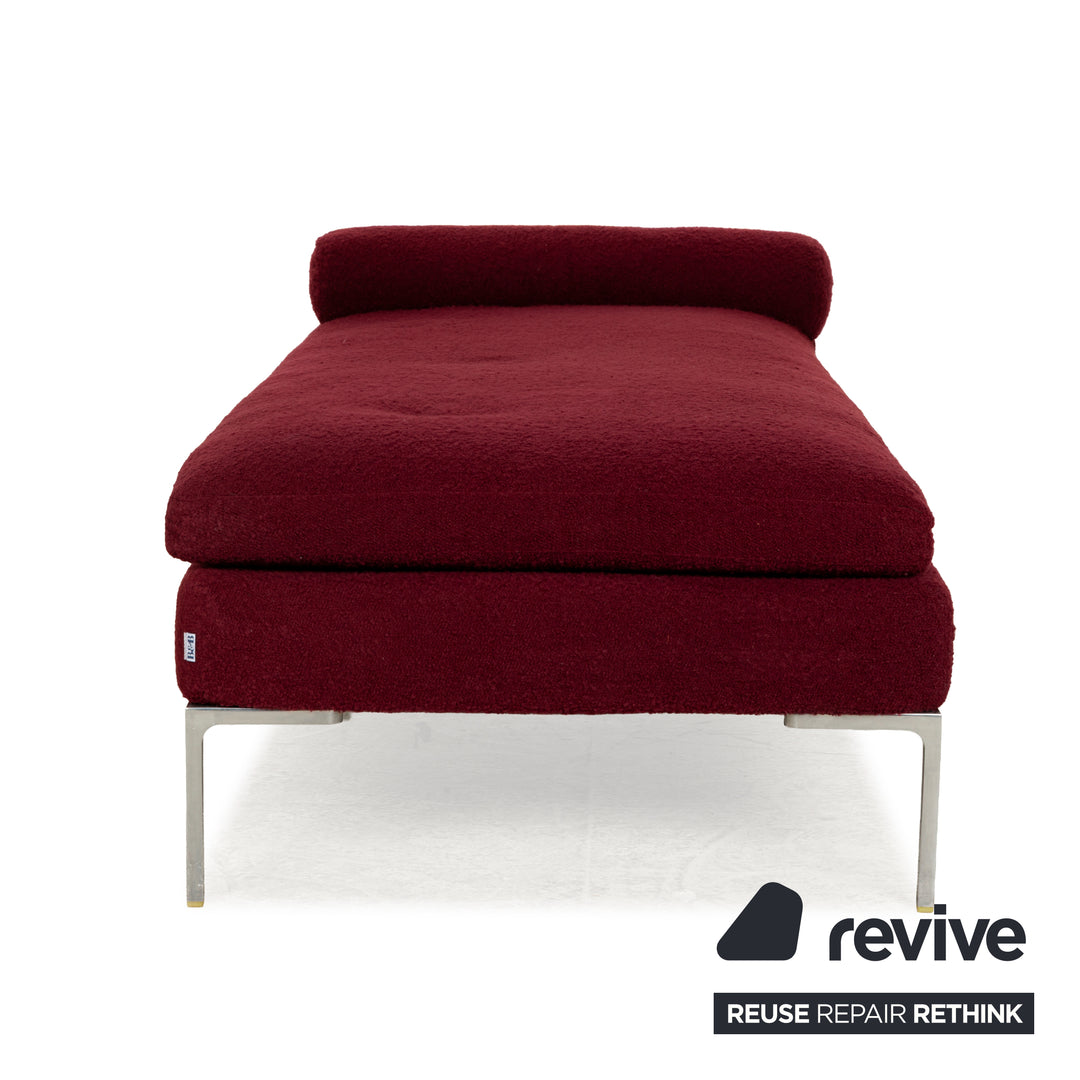 Chaise longue en tissu Charles rouge de B&amp;B Italia