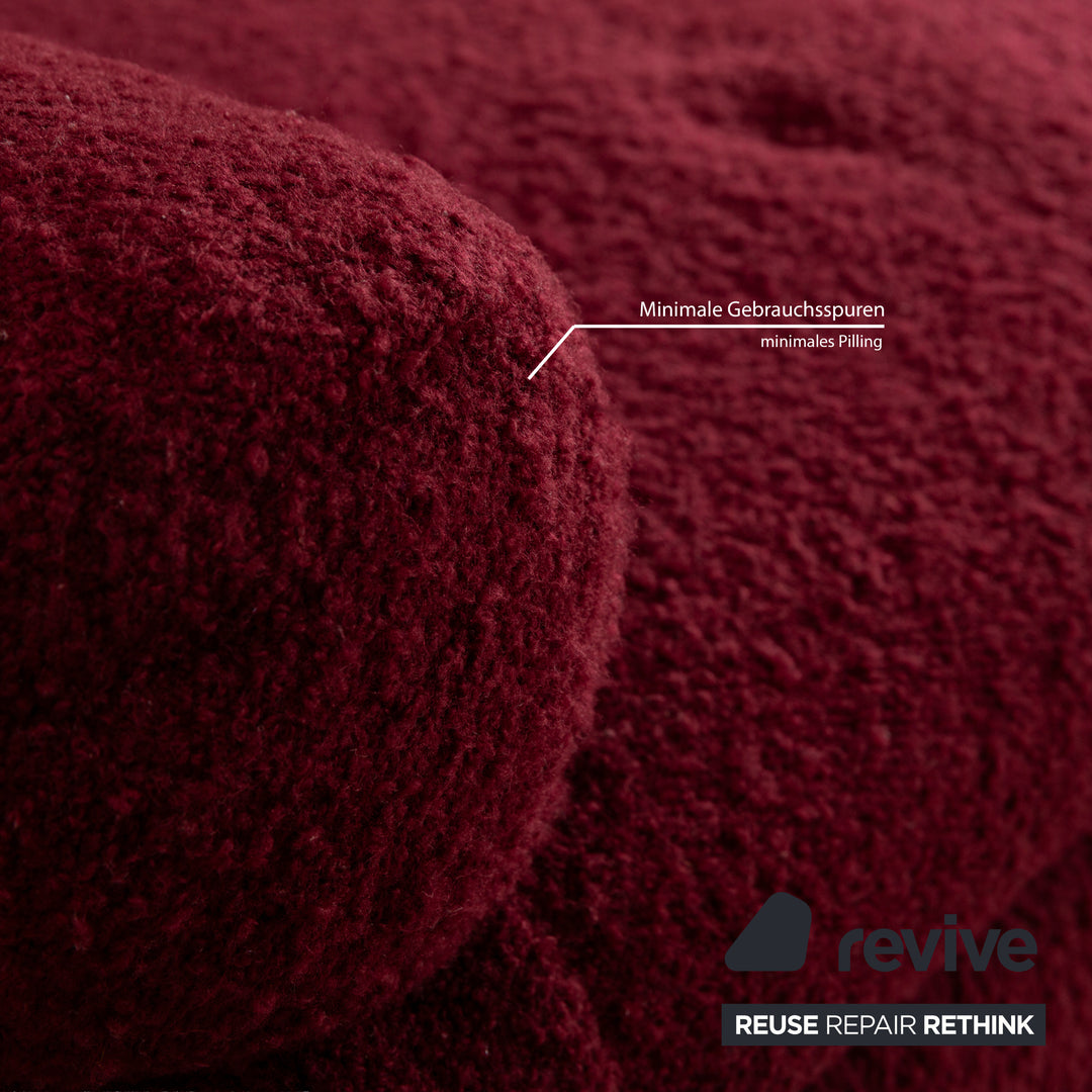B&amp;B Italia Charles Fabric Lounger Red