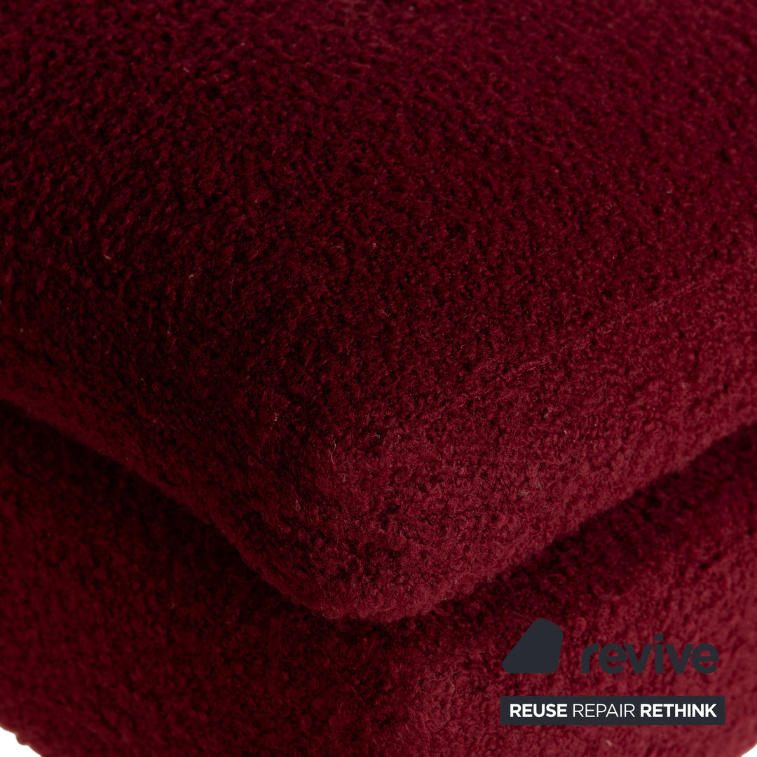 B&amp;B Italia Charles Fabric Lounger Red
