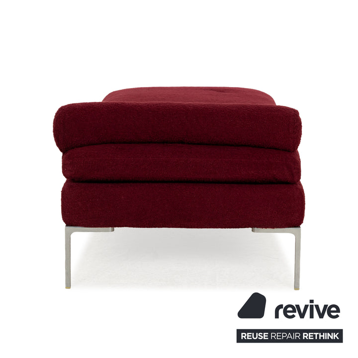 B&amp;B Italia Charles Fabric Lounger Red