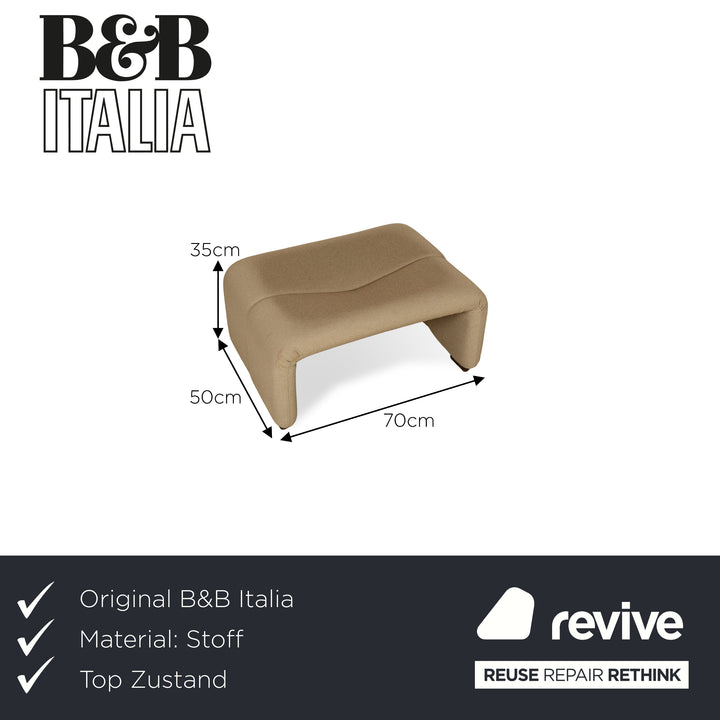 B&B Italia Coronado Stoff Hocker Beige