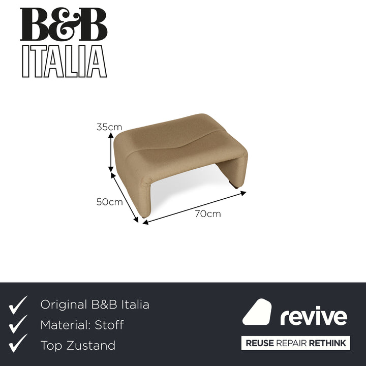 B&B Italia Coronado Stoff Hocker Beige