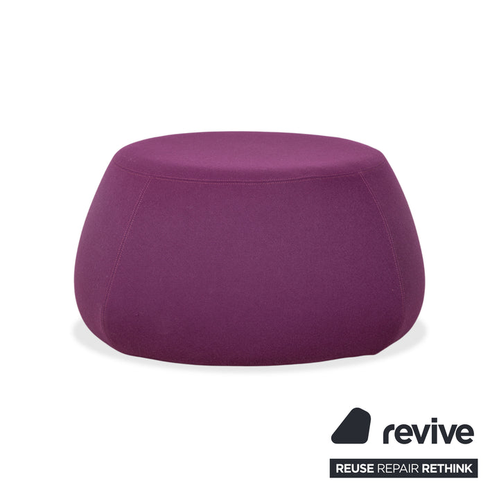B&B Italia Fat Pouf Tissu Violet Lilas Vin Pouf Repose-pieds Retapissage (SIDRO 2059601)