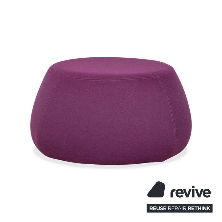 B&B Italia Fat Pouf Fabric Violet Purple Wine Ottoman Footstool Reupholstery (SIDRO 2059601)