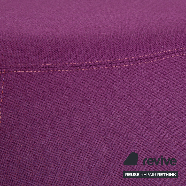 B&B Italia Fat Pouf Fabric Violet Purple Wine Ottoman Footstool Reupholstery (SIDRO 2059601)