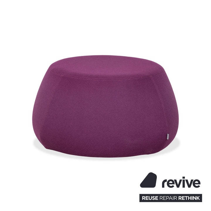 B&B Italia Fat Pouf Fabric Violet Purple Wine Ottoman Footstool Reupholstery (SIDRO 2059601)