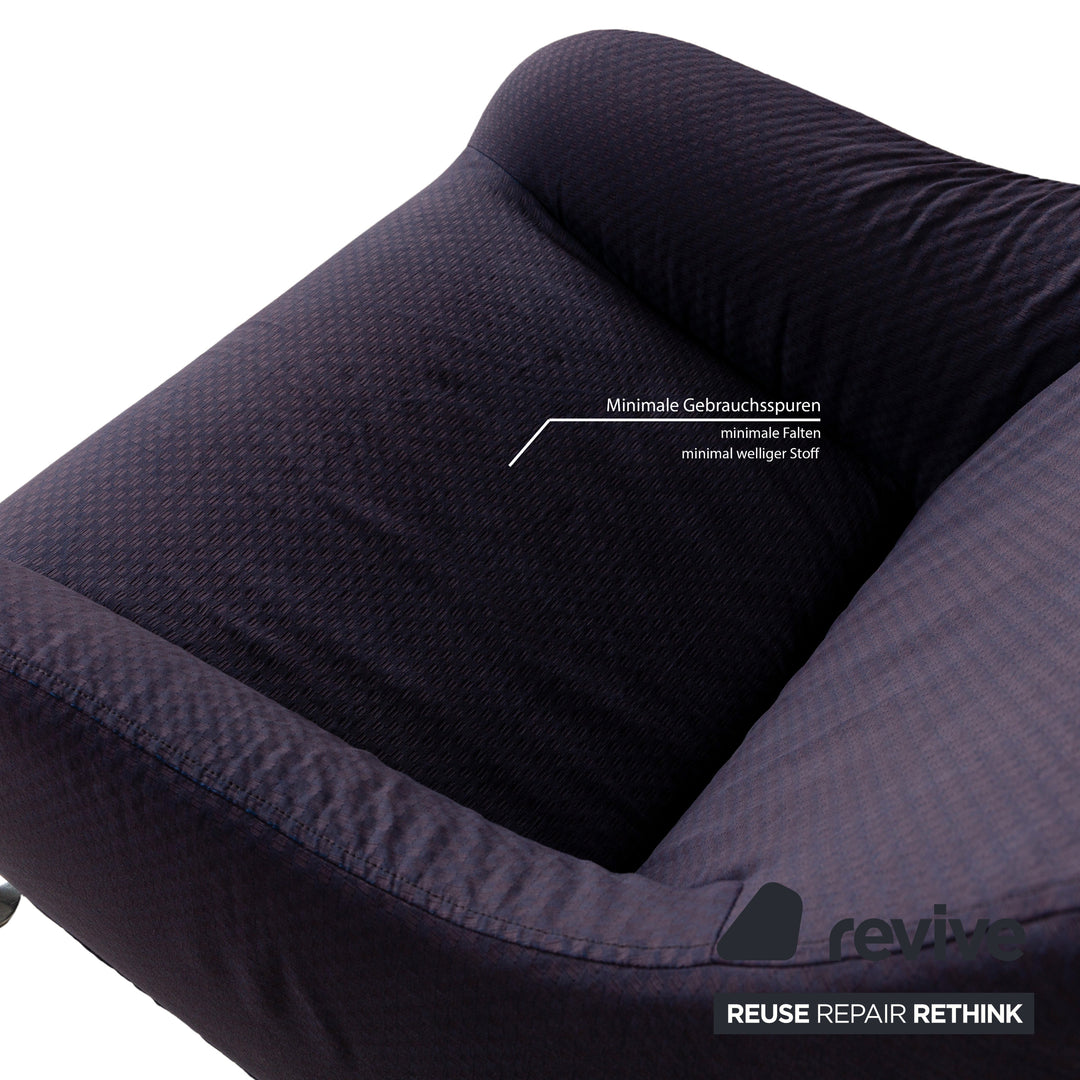Fauteuil en tissu Florence B&amp;B Italia Lila Lilablau