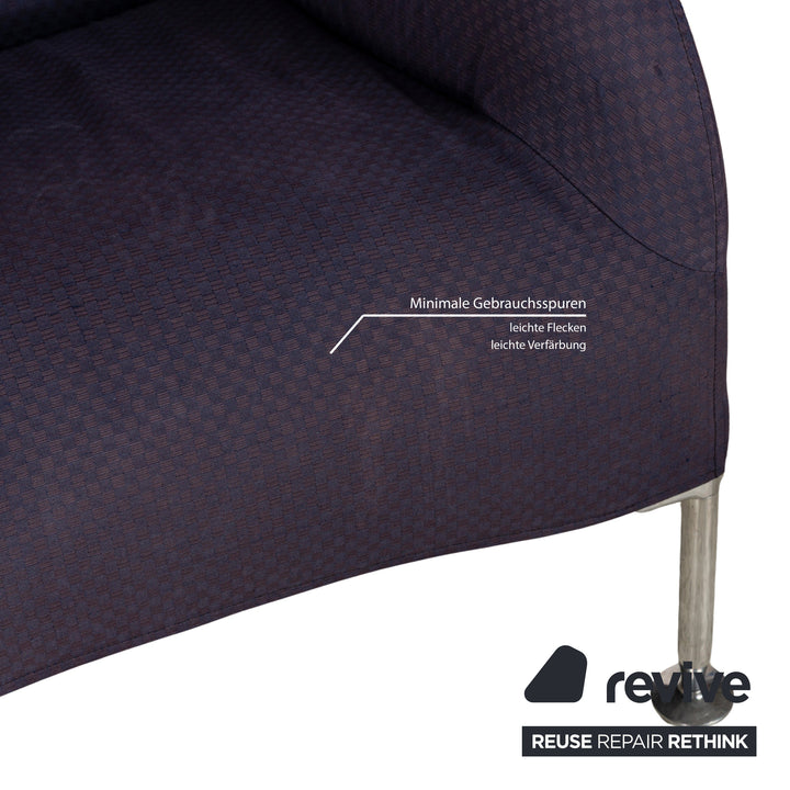 Fauteuil en tissu Florence B&amp;B Italia Lila Lilablau