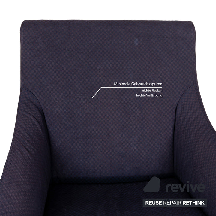 Fauteuil en tissu Florence B&amp;B Italia Lila Lilablau