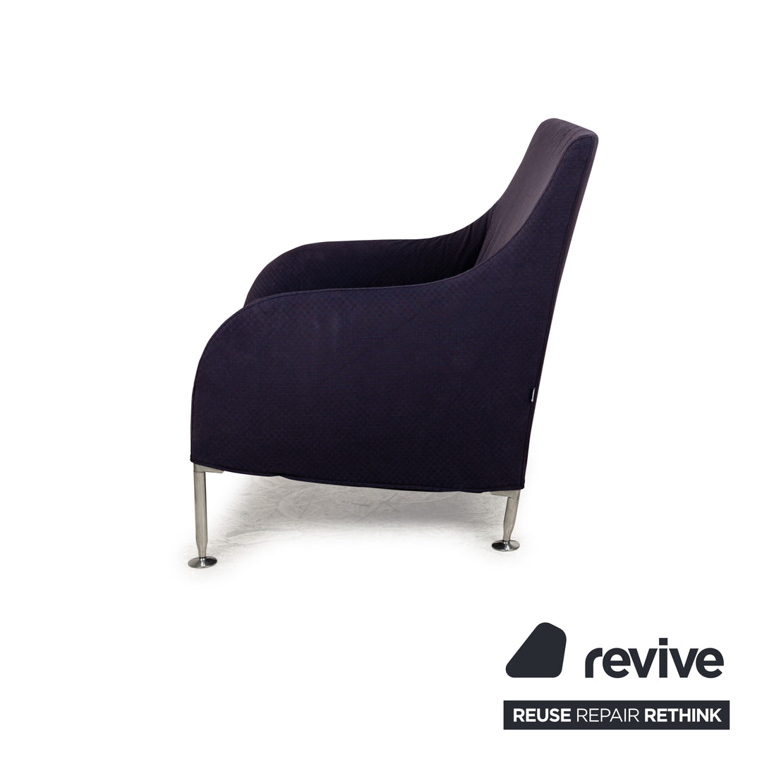 Fauteuil en tissu Florence B&amp;B Italia Lila Lilablau