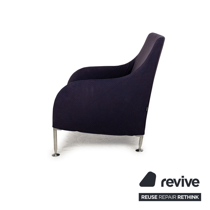 Fauteuil en tissu Florence B&amp;B Italia Lila Lilablau