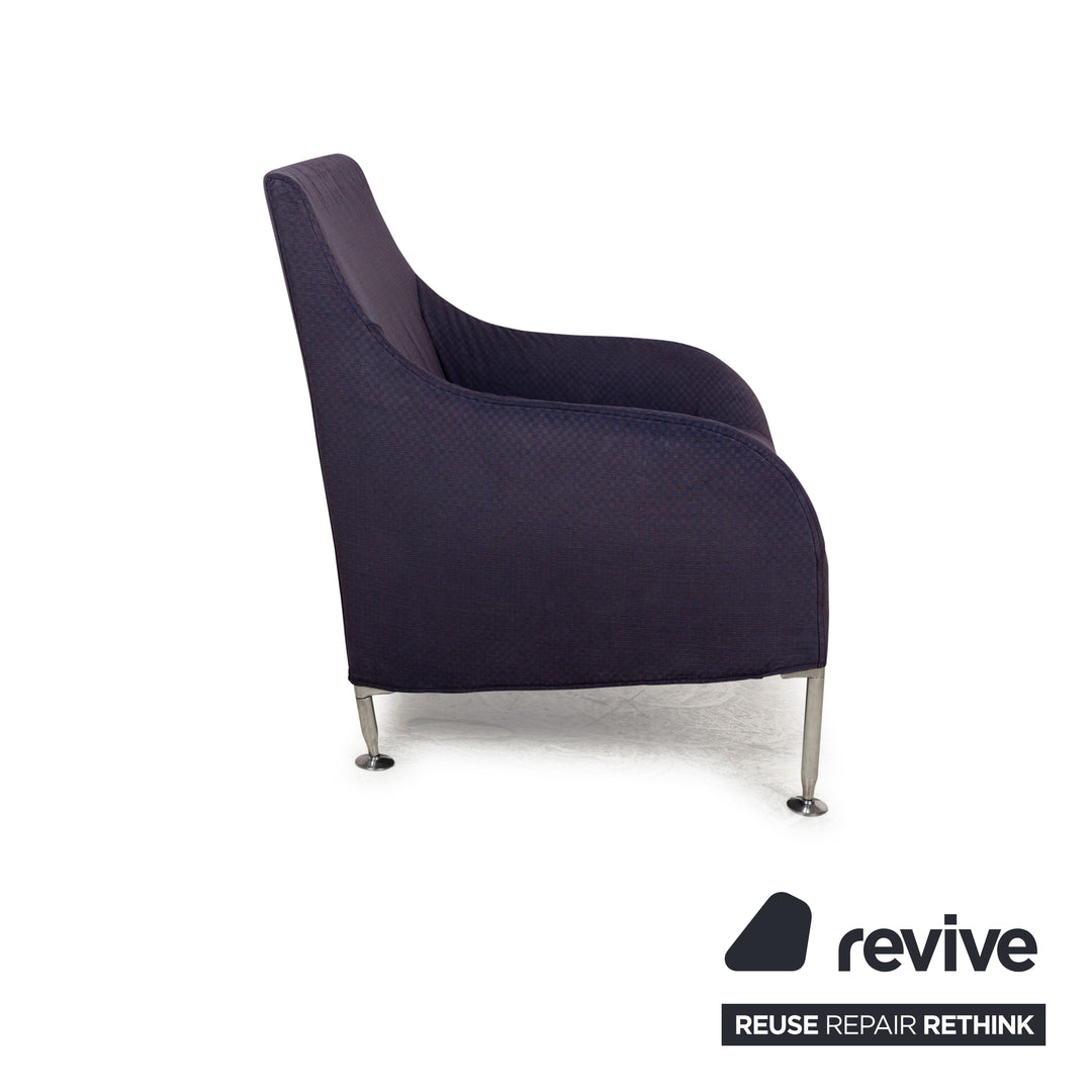 Fauteuil en tissu Florence B&amp;B Italia Lila Lilablau