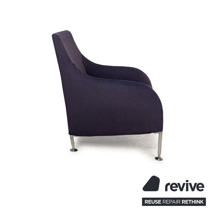 Fauteuil en tissu Florence B&amp;B Italia Lila Lilablau