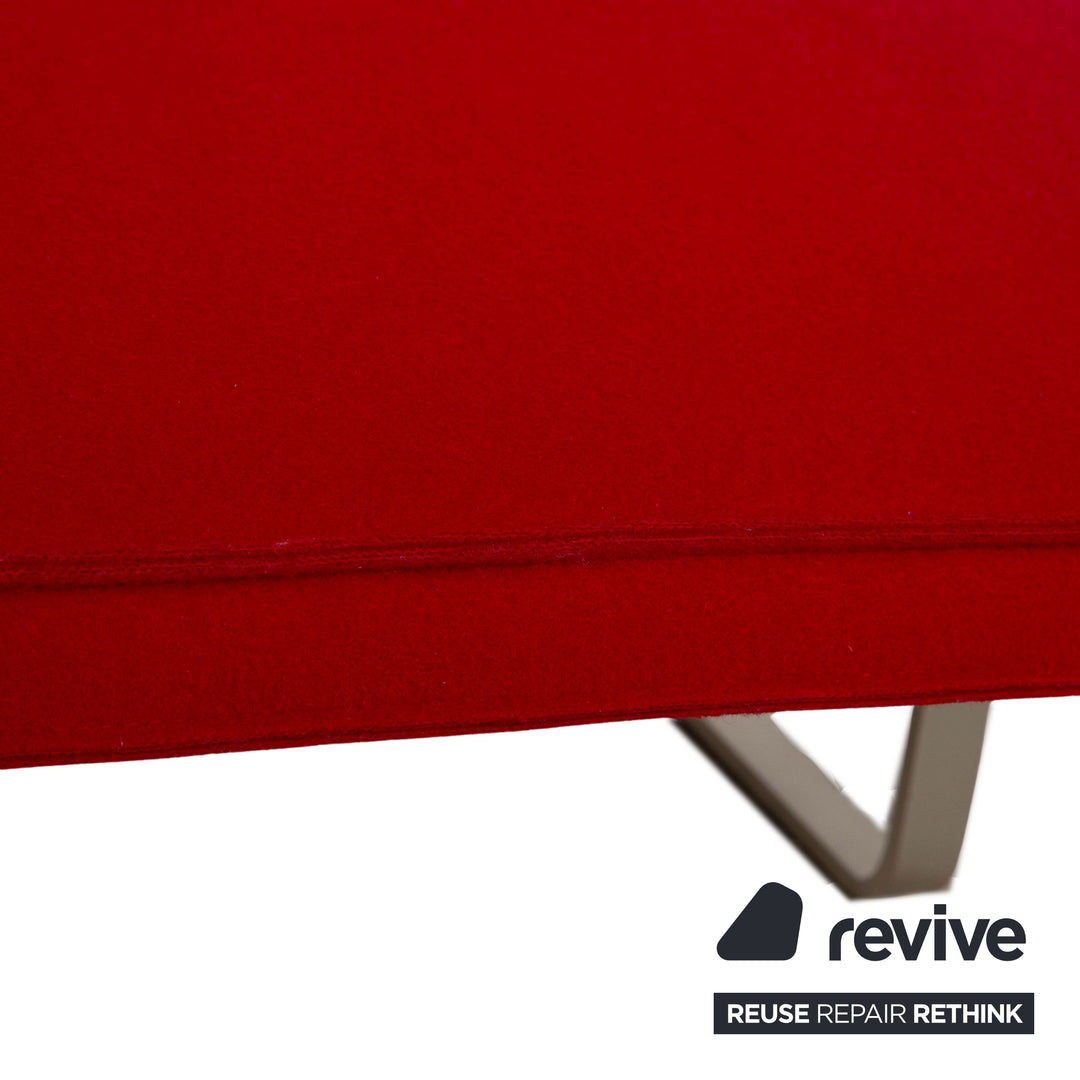B&amp;B Italia Landscape Fabric Lounger Red