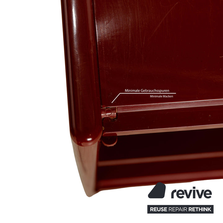 B&amp;B Italia Olinto Wooden Sideboard Red